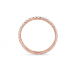 Modern Grid Pattern Diamond Accent Bangle - Image 2