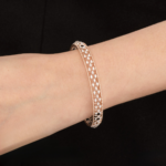 Slim Designer Diamond Bangle - Image 4