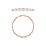 Classic Lattice Pattern Diamond Bangle - Image 3