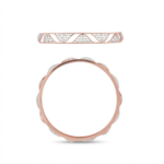 Twisted Ribbon Diamond Studded Openwork Bangle - Image 3