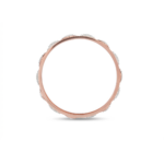 Twisted Ribbon Diamond Studded Openwork Bangle - Image 2