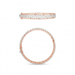 Dual Tone Interlinked Pattern Designer Bangle - Image 4