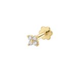 0.04 ct Fancy Flower Screw Diamond Nosepin