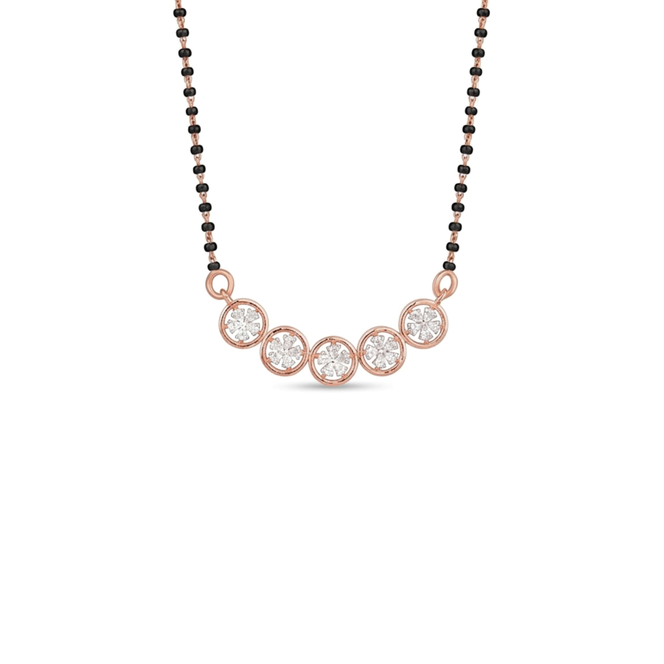 Layer 1 Eternia Five-Stone Bloom Mangalsutra - Image 1