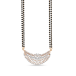Empress Lace Crescent Diamond Mangalsutra