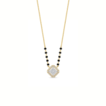 Geometric Diamond Mangalsutra Pendant - Image 2