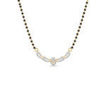 Elegant Wing Style Diamond Mangalsutra Pendant
