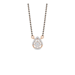 Timeless Pear Floral Diamond Mangalsutra Pendant