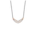 Shimmering Tiered Fringe Diamond Mangalsutra Pendant