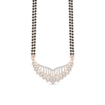 Imperial V-Shape Chevron Diamond Mangalsutra Pendant