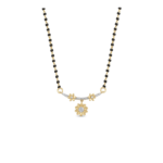 Floral Charm Diamond Mangalsutra Pendant