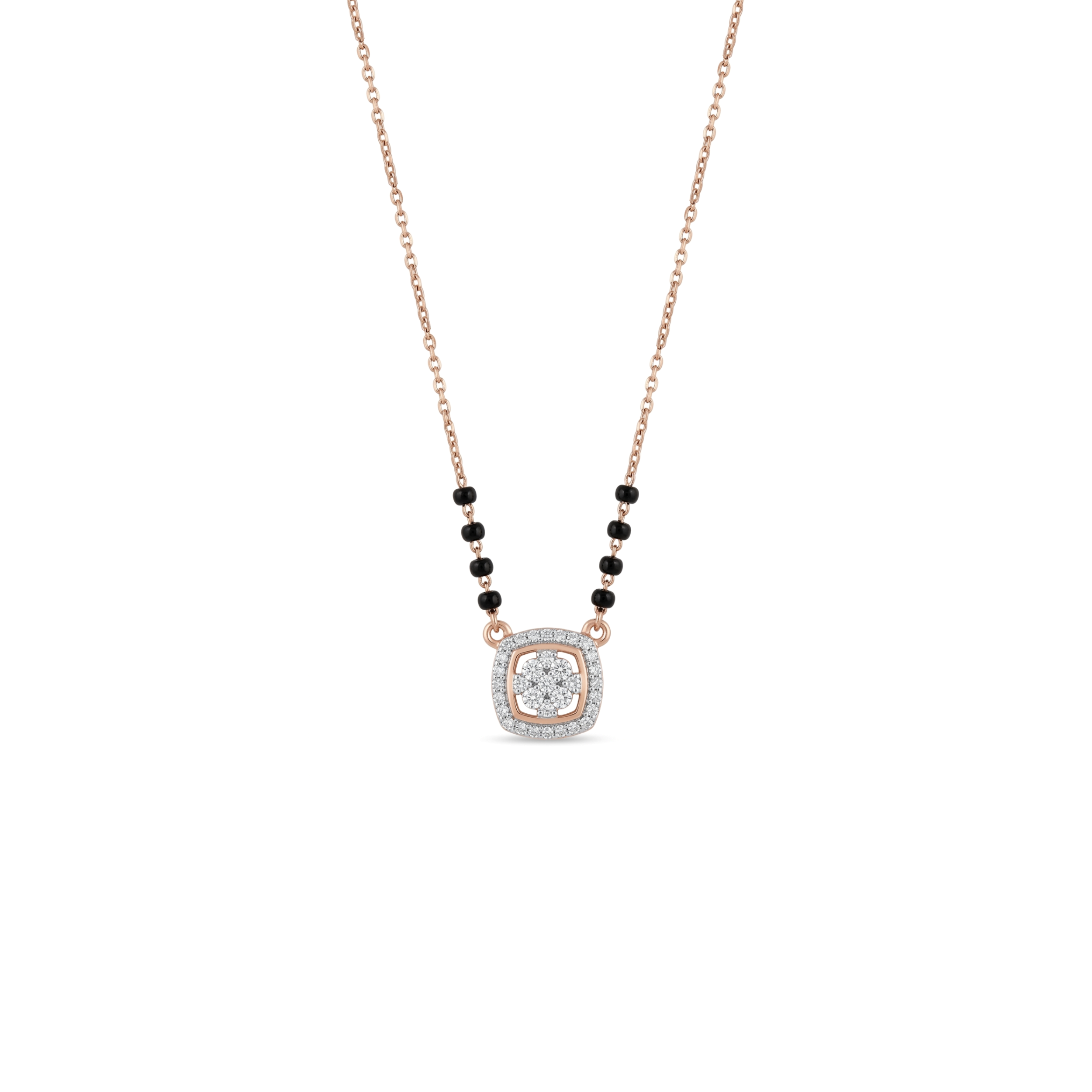 IMG_2707 Rose Aura Diamond Mangalsutra - Image 1