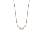 Luxe Chevron Droplet Diamond Mangalsutra Pendant For Everyday