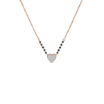 Romantic Pavé Heart Diamond Mangalsutra Pendant - Image 2
