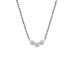Stellar Trio Halo Diamond Mangalsutra