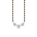 Luxury Floral Diamond Mangalsutra Pendant