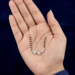 Luxury Floral Diamond Mangalsutra Pendant - Image 2