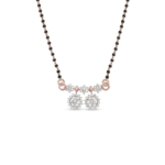 Blossom Dual-Vati Diamond Mangalsutra Pendant - Image 2