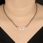 Blossom Dual-Vati Diamond Mangalsutra Pendant - Image 3