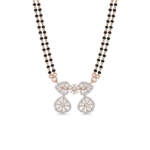 Filigree Heart Dual-Vati Diamond Mangalsutra Pendant