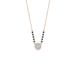 Minimalist Illusion set Halo Diamond Mangalsutra Pendant - Image 2