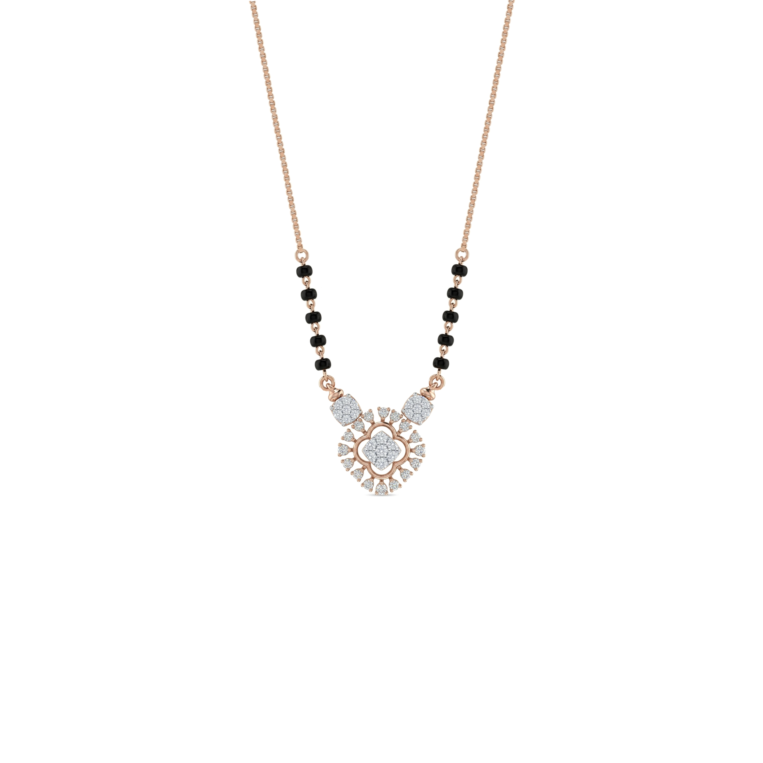 IMG_2816 The Geometric Brilliance Diamond Mangalsutra - Image 1