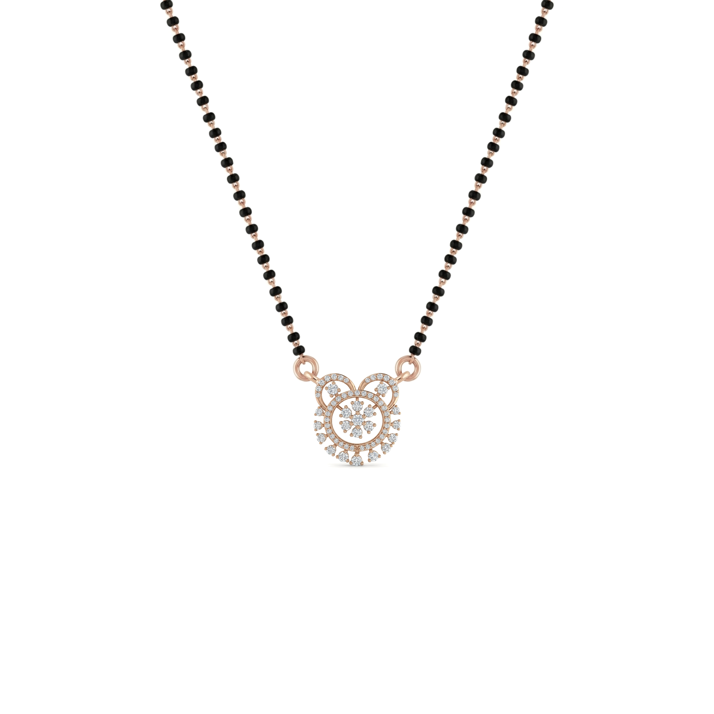 IMG_2817 The Celestial Halo Diamond Mangalsutra - Image 1
