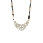 The Golden Crescent Diamond Mangalsutra