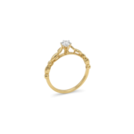Solitaire Minimalist-Link Diamond Ring