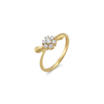 Floral Bow Diamond Ring