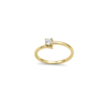 Minimalist Solitaire Diamond Ring