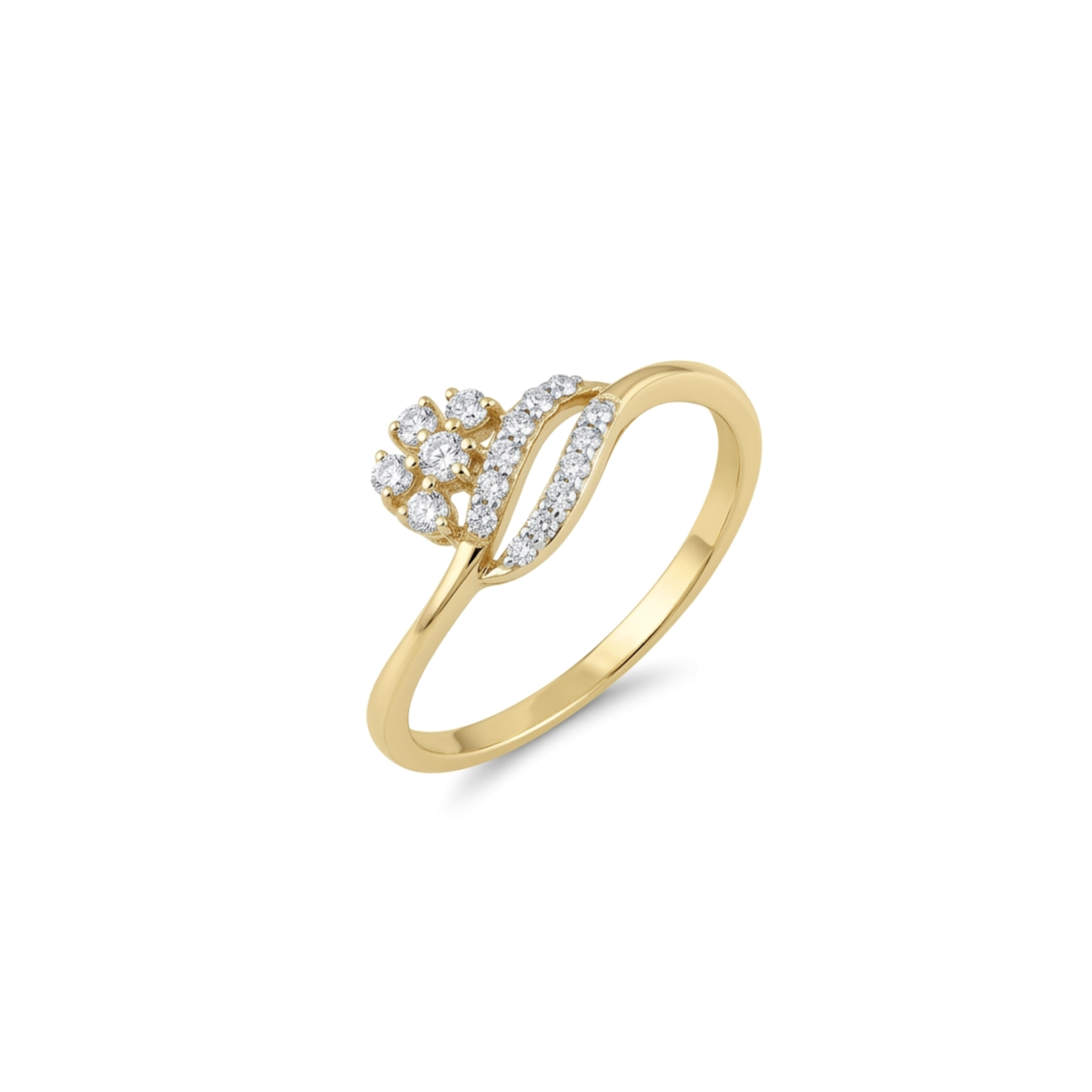 IMG_2917 Floral Cluster Diamond Ring - Image 1