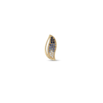 Gradient Blue Diamond Leaf Pendant