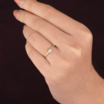 Minimalist Solitaire Diamond Ring - Image 2