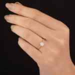 Illusion Set Solitaire look Promise & Engagement Ring - Image 2