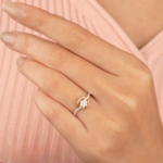 Marquee Floral Eye Diamond Ring - Image 2