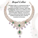 The Royal Peacock Diamond with Colour Stones Necklace - Image 2