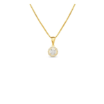 Majestic Circular Halo Diamond Pendant