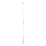 Luminary Curved Diamond Bar Chain Bracelet - Image 2