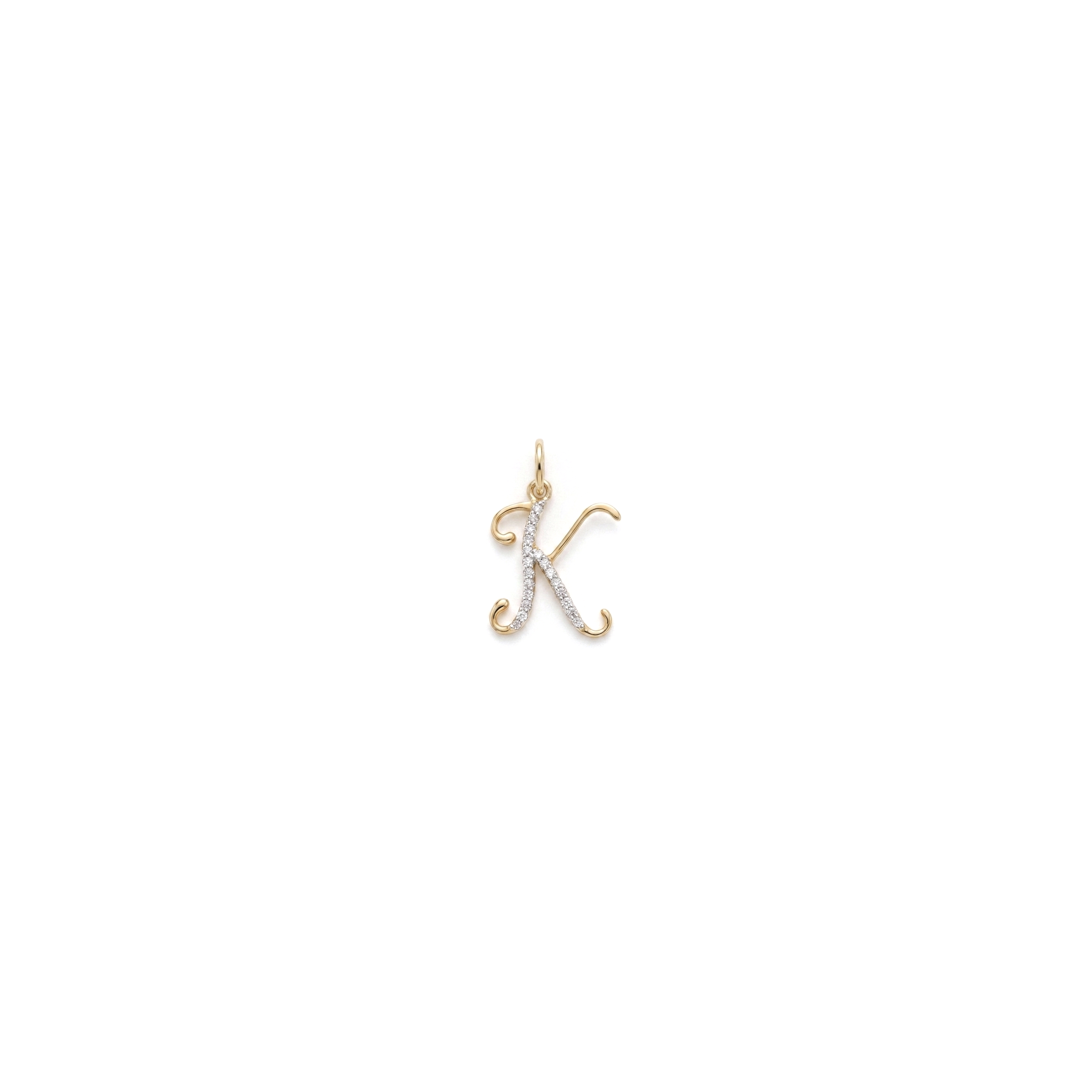 IMG_1852 The Alphabet 'K' Diamond Pendant - Image 1