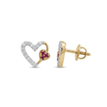 Enchanted Heart Embellished Earrings - Image 2