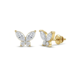 Papillon Lustre Marquise Diamond Stud Earrings - Image 2