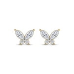 Papillon Lustre Marquise Diamond Stud Earrings