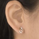 Luminescent Leaf Diamond Studs - Image 3