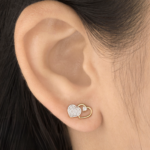 Radiant Heart Stud Earrings - Image 3
