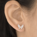 Mariposa Pave Diamond Butterfly Studs - Image 3