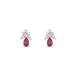 Royal Crimson Teardrop Earrings