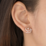Radiant Fan Diamond Earrings - Image 3