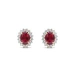 Majestic Diamond Halo Earrings