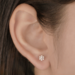 Celestial Diamond Snowflake Studs - Image 3